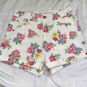 Pacsun bullhead jean flower mom shorts